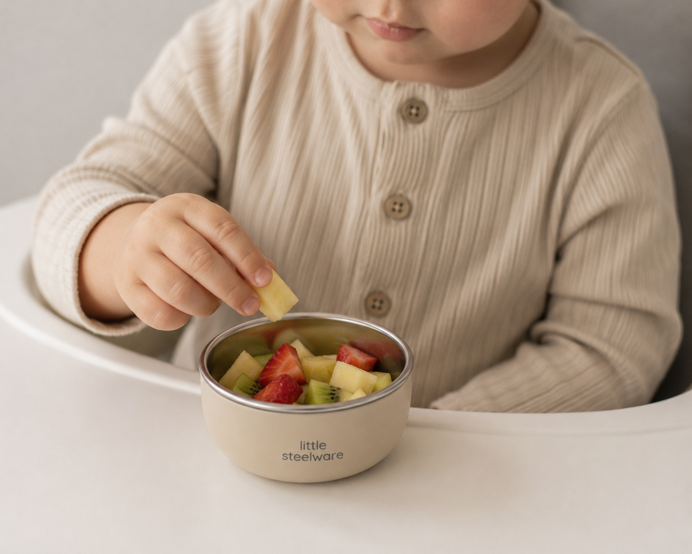 Toddler Bowl - Stainless Steel & Silicone
