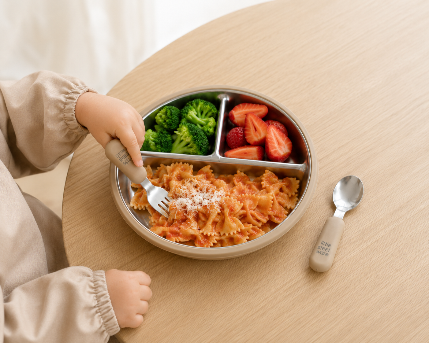 Early Toddler Stainless Steel Feeding Deluxe Set