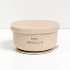 Stainless Steel Toddler Suction Bowl with Lid