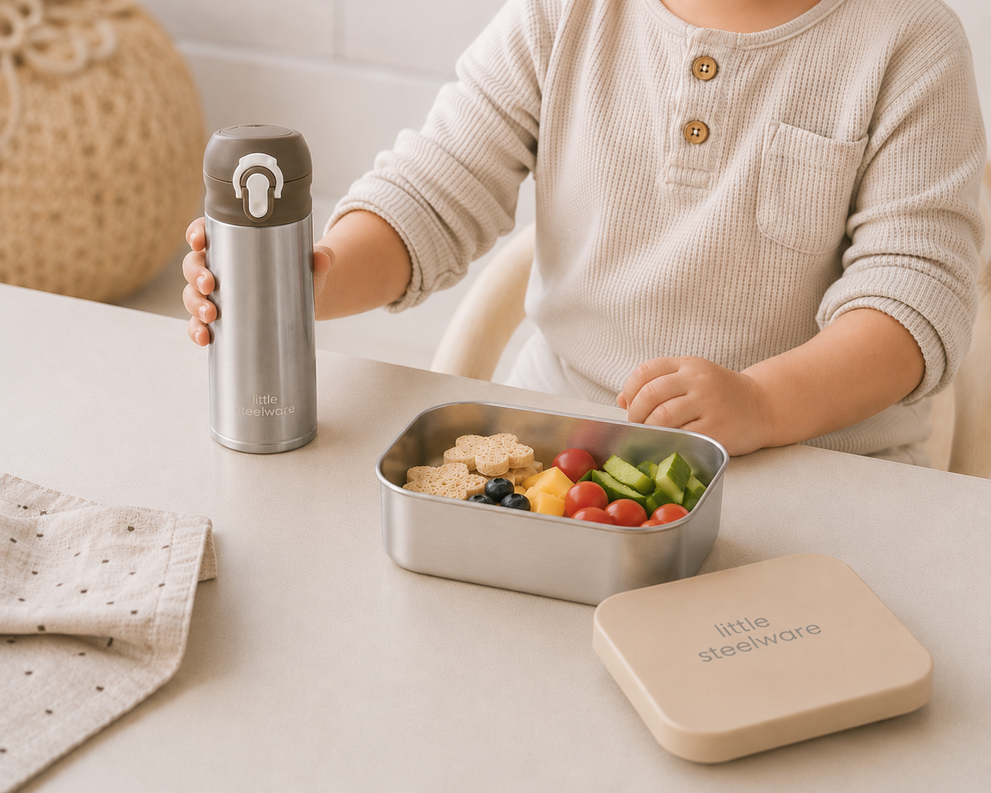 Little Stainless Steel Lunch Set