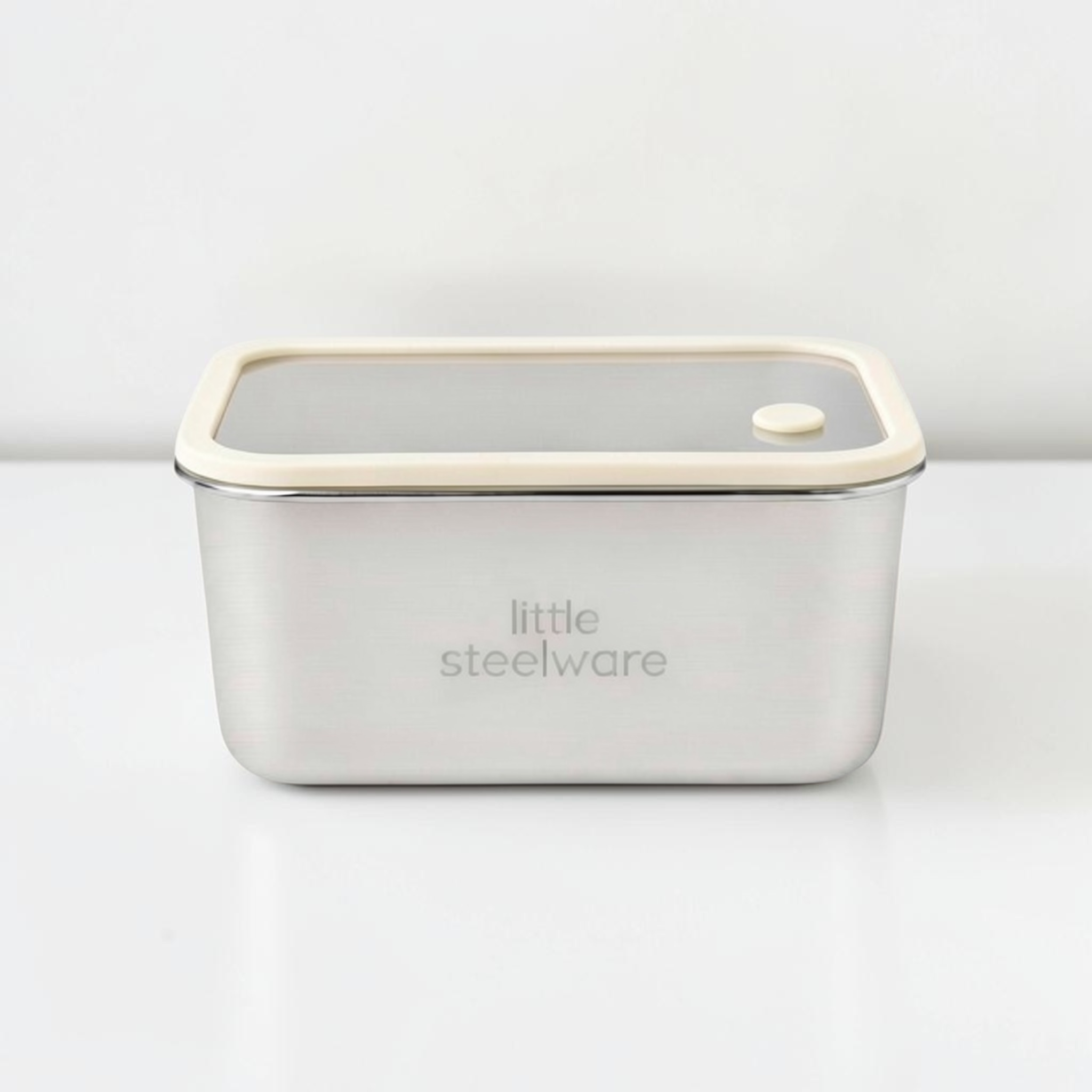 Microwavable Stainless Steel Container – Glass Lid 1L