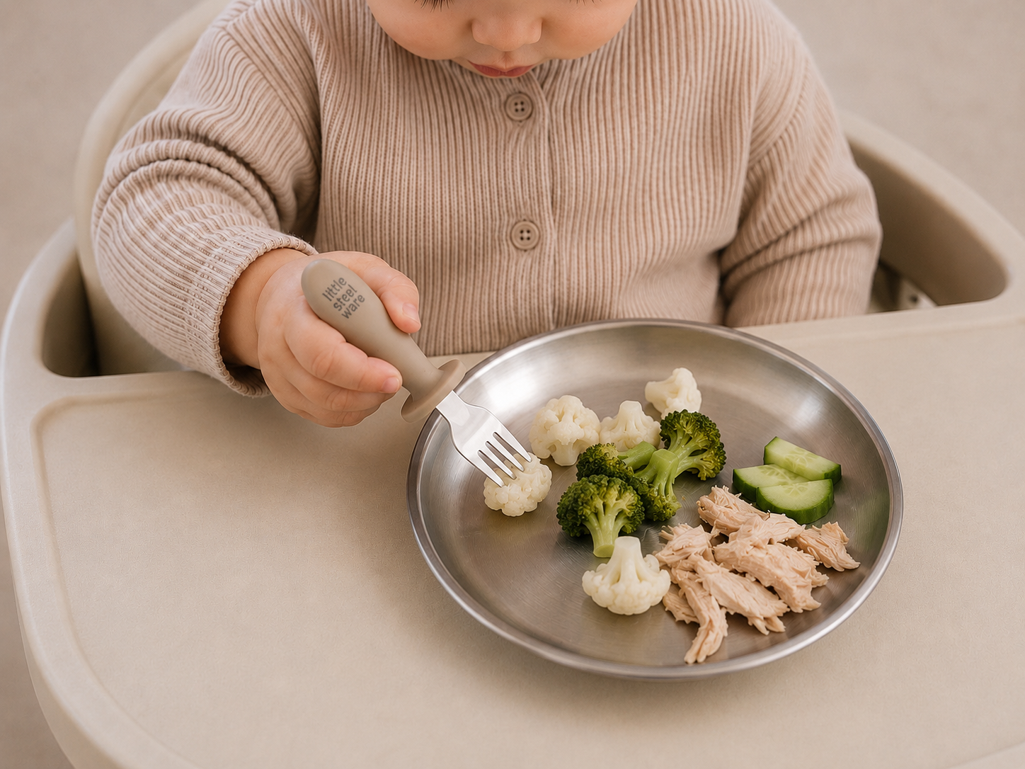 Stainless Steel Toddler Plate