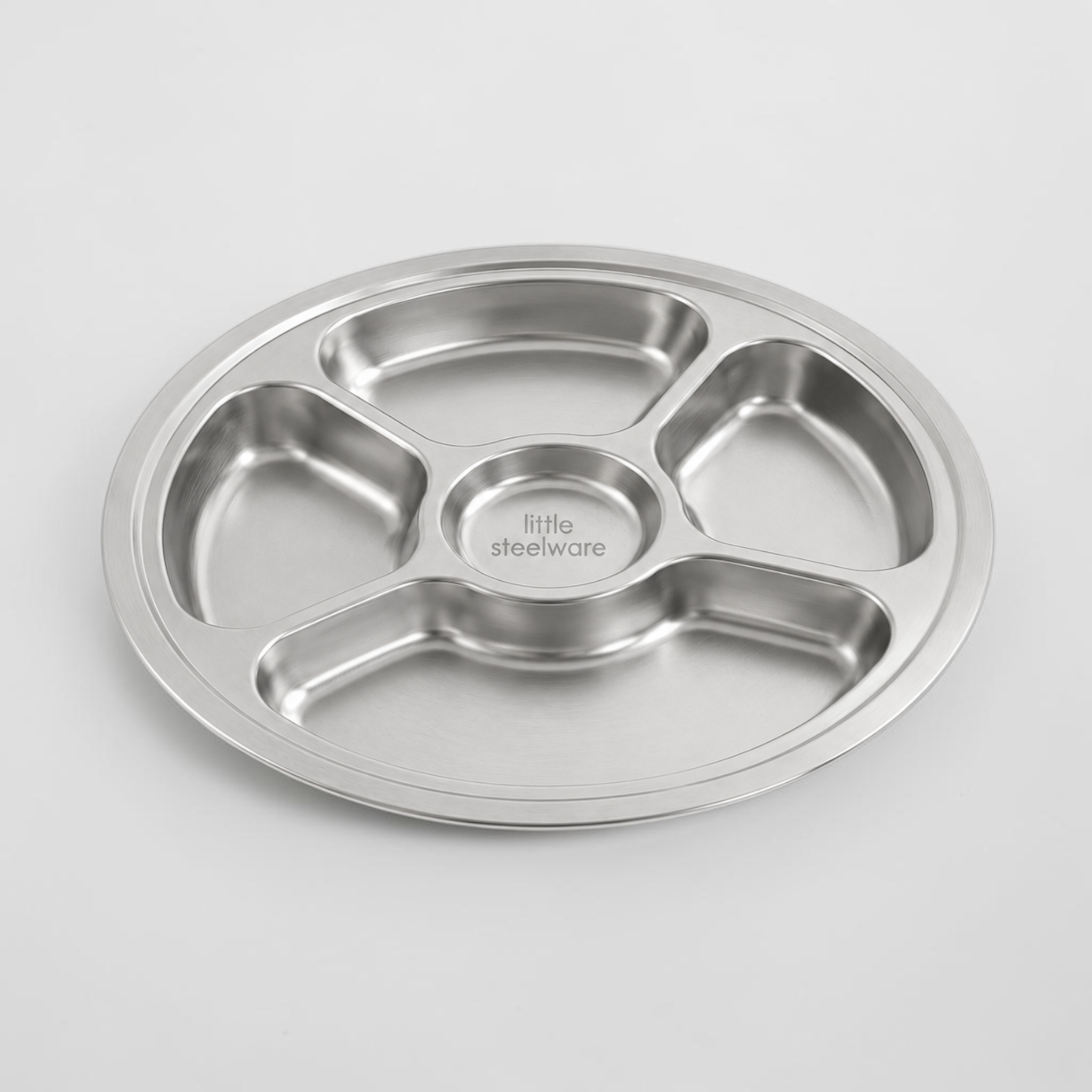 Stainless Steel Divided Snack Platter