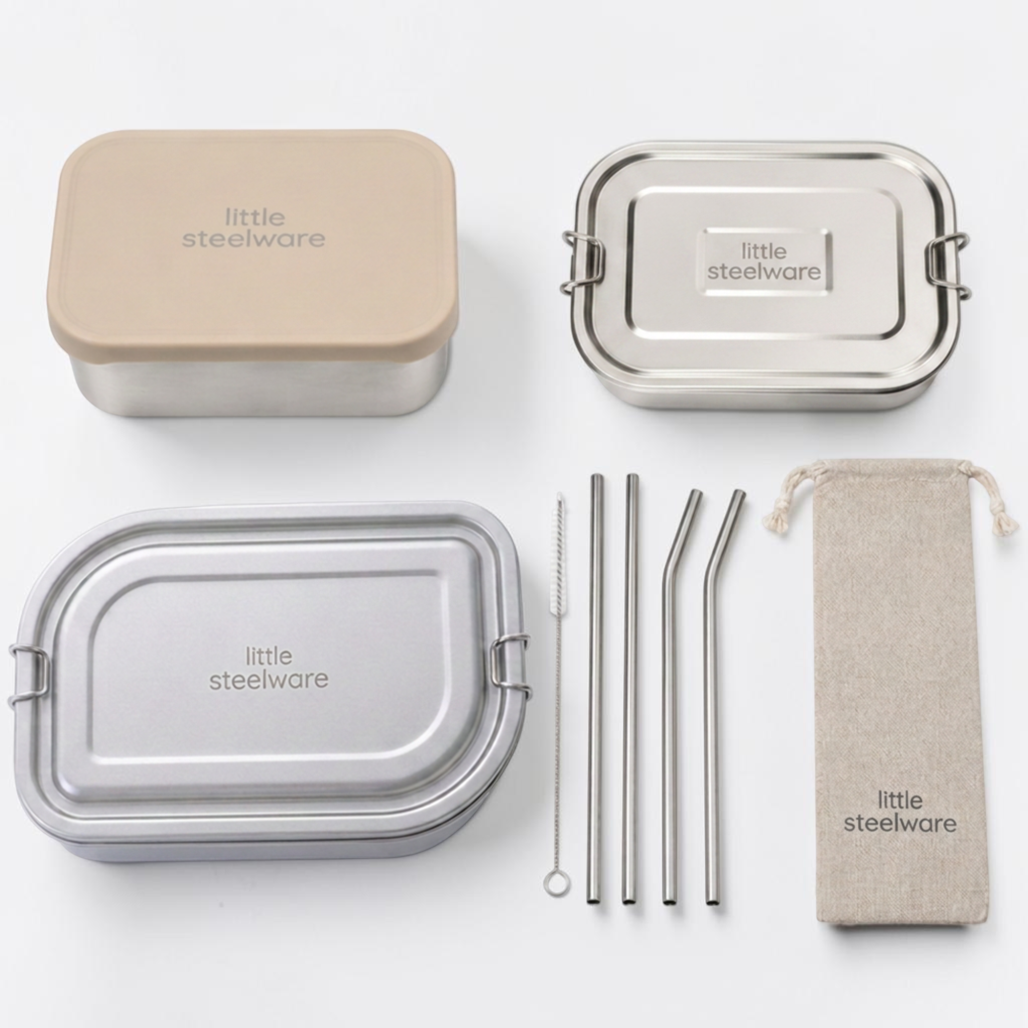 Family Stainless Steel Storage Essential Set
