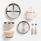 Early Toddler Stainless Steel Feeding Deluxe Set