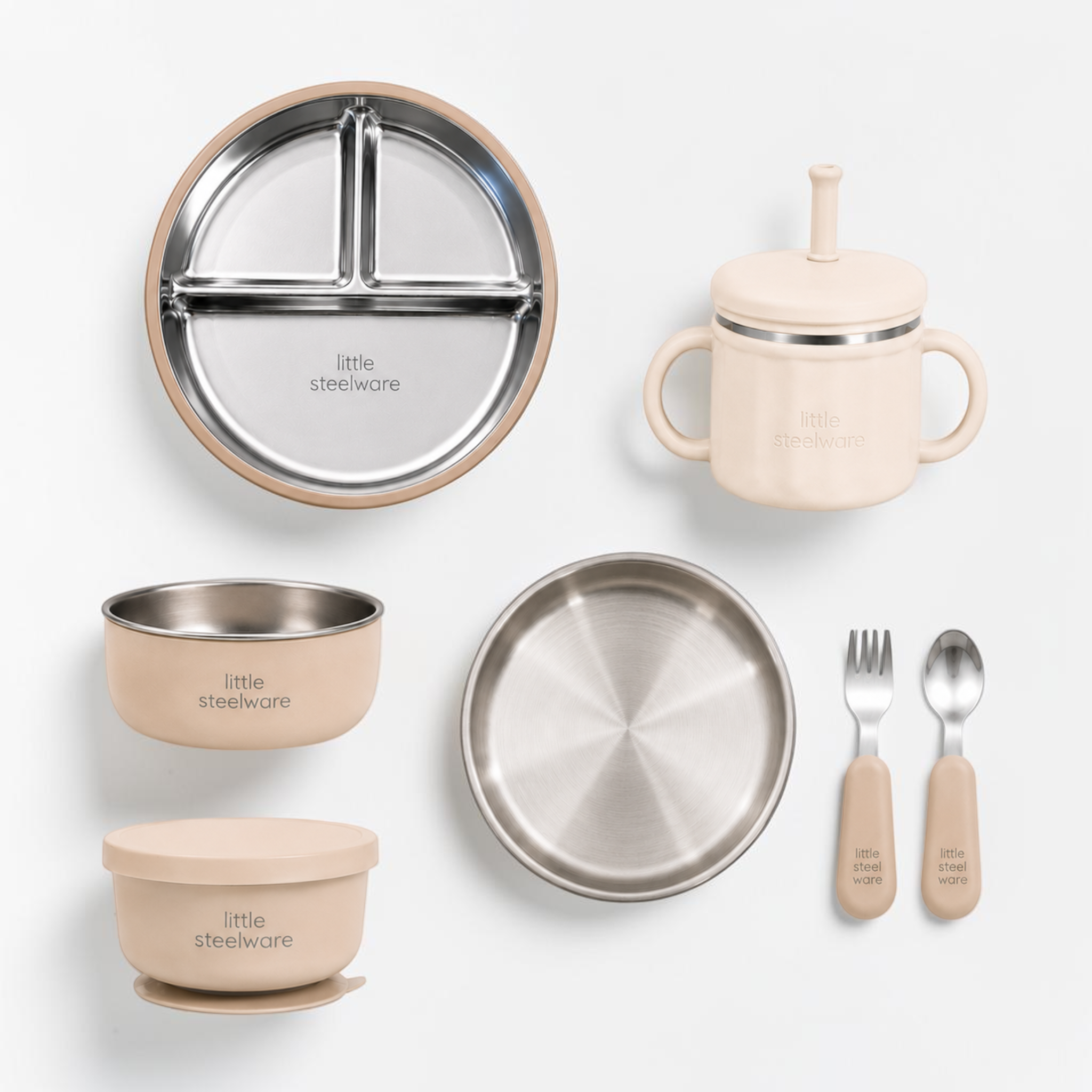 Early Toddler Stainless Steel Feeding Deluxe Set