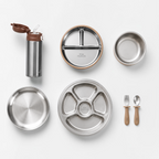 Growing Toddler Stainless Steel Feeding Deluxe Set