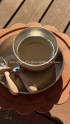 Stainless Steel & Silicone Toddler Bowl