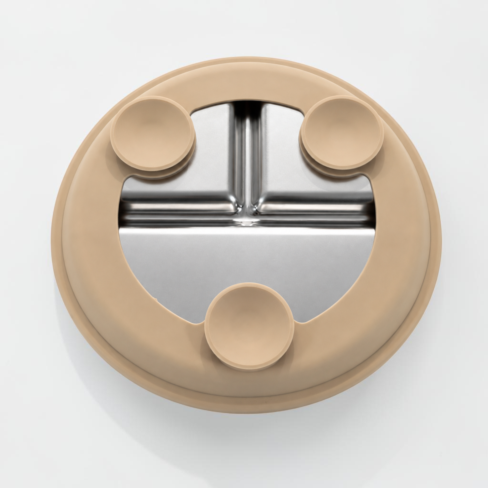 Stainless Steel Baby Divided Suction Plate